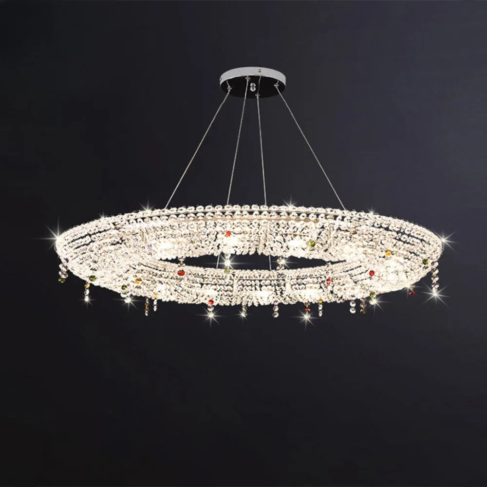 Opulent Charm Simple Crystal Chandelier