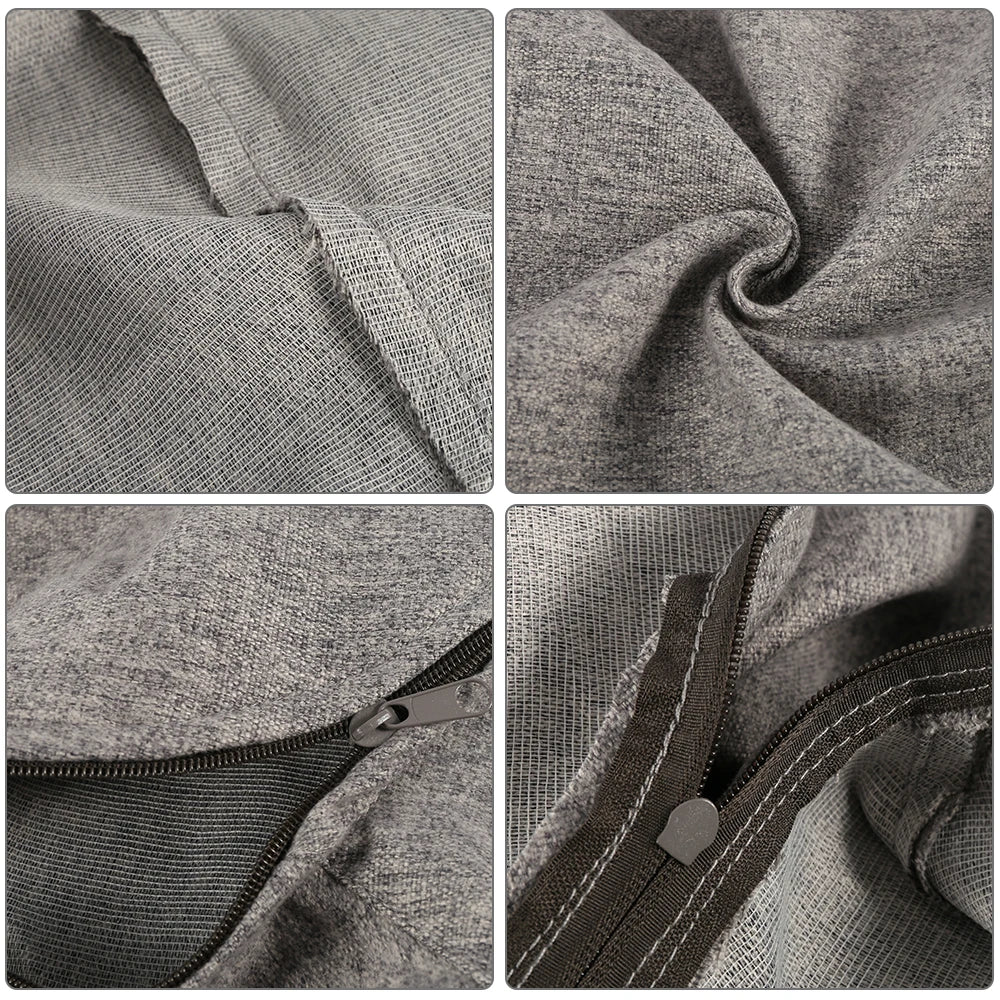 Versatile Lazy Sofa Cover: Stylish Linen Cloth Lounger for Large & Small Spaces