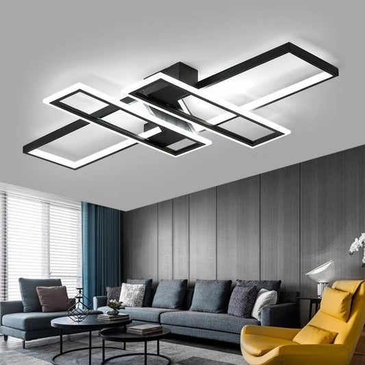 Energy Efficient LED Ceiling Light with Remote & Adjustable Brightness for Living & Dining Rooms