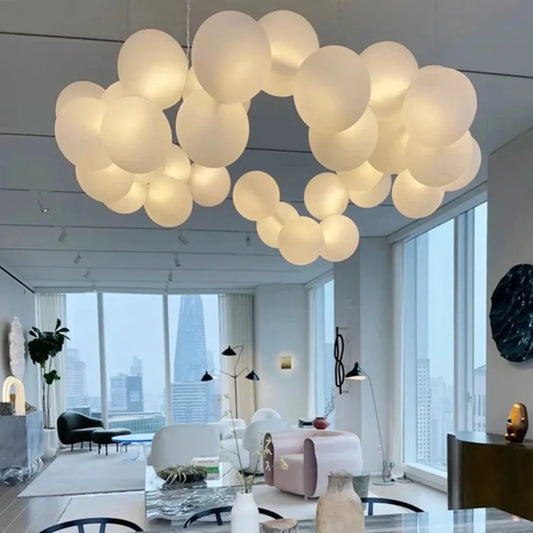 Balloon-Style LED Lights Perfect Statement Chandeliers for Your Living Room