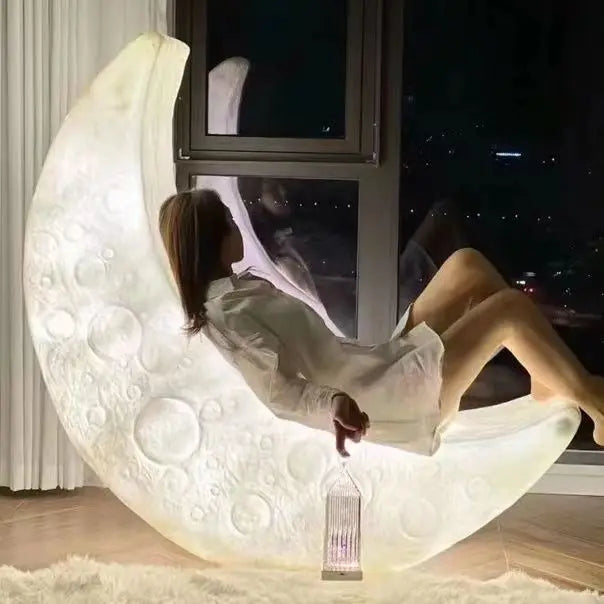 Celestial Comfort: Moon Lamp Living Room Chair – Luminous Lounge Chair for Stylish Home Decor & Outdoor Leisure