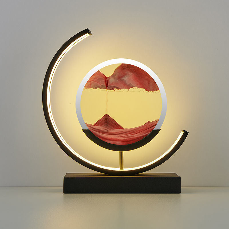 Luxurious LED Quicksand Table Lamp