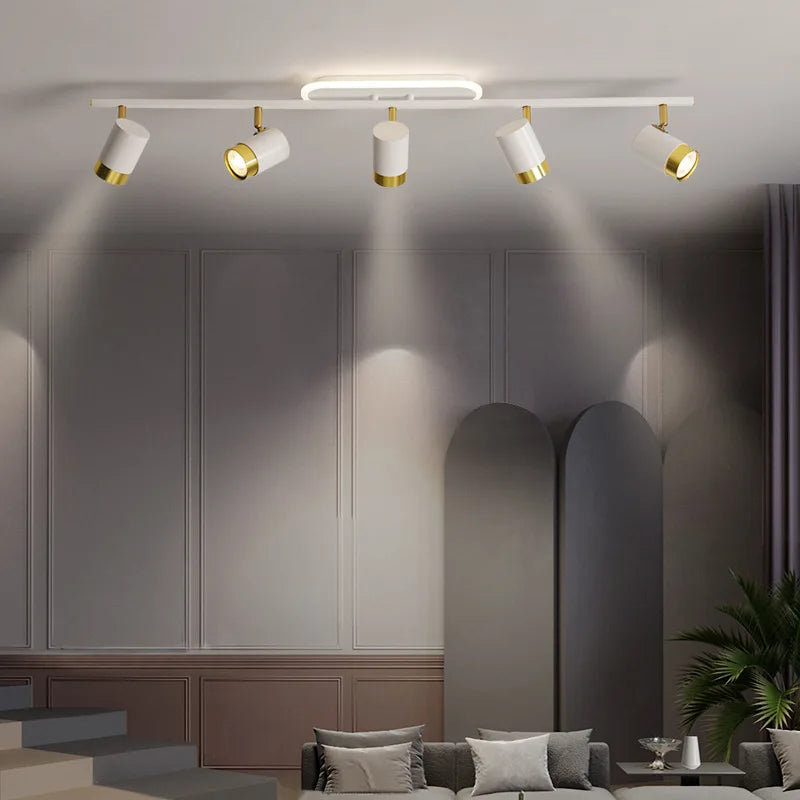 Stylish Black & White LED Chandelier for Living Rooms & Bedrooms