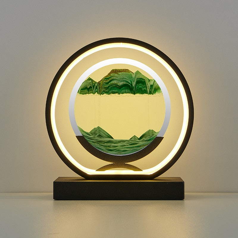 Luxurious LED Quicksand Table Lamp