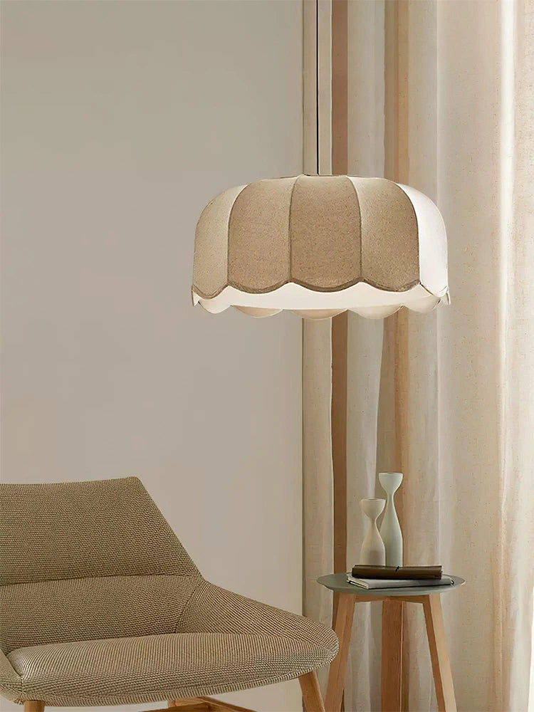 Japanese Fabric Hanging Lamp Chandelier Lighting for Bedrooms & Modern Restaurants