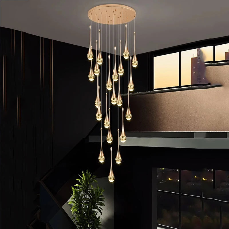 Nordic Crystal Pendant Lamp Elegant Hanging Light Chandelier for Modern Interiors