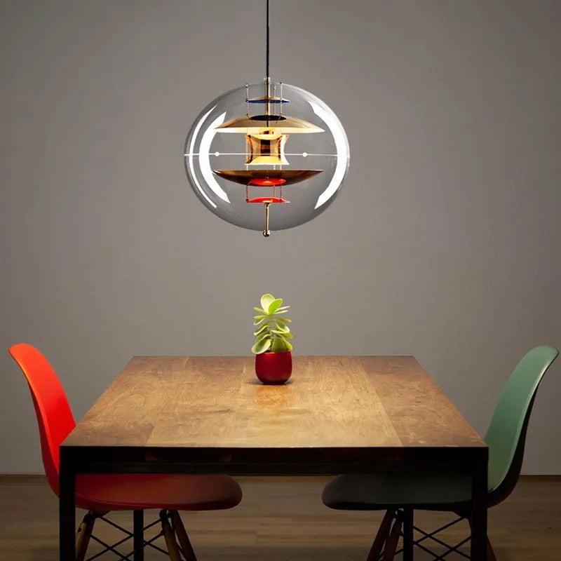 Danish Designer Planet Lamp – Nordic Art Pendant Light for Dining & Bedroom
