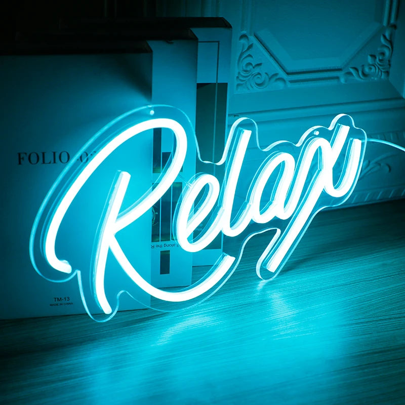 Chill Vibes Only: Relax LED Neon Sign for Your Space!