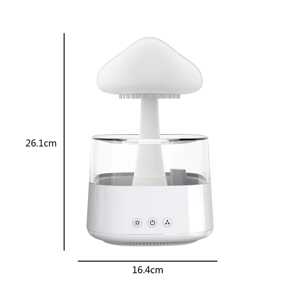 Mushroom Rain Aroma Diffuser: USB Colorful Night Light Humidifier with Relaxing Water Sounds!