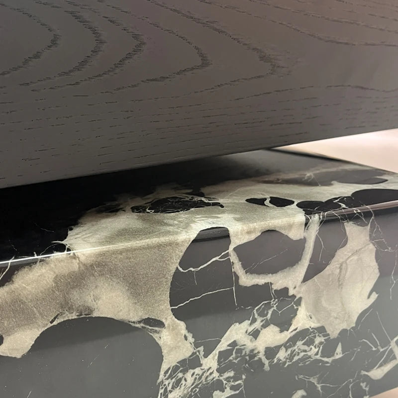 Luxury Apartment Coffee Table – 2025 Italian Minimalist Calacatta Gold Marble