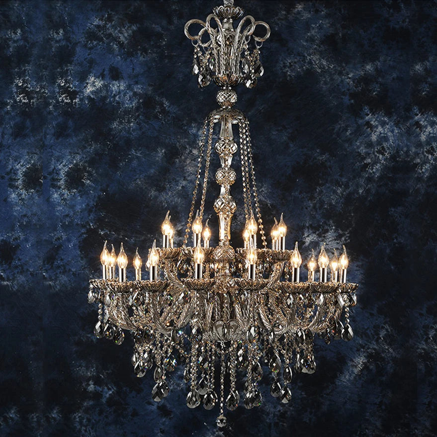 Sparkling Crystal Chandelier Lighting for Your Large Villa or Hotel Hall