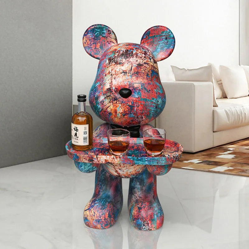 Nordic Bear Minimalistic Coffee Table or Ornaments Table For Home
