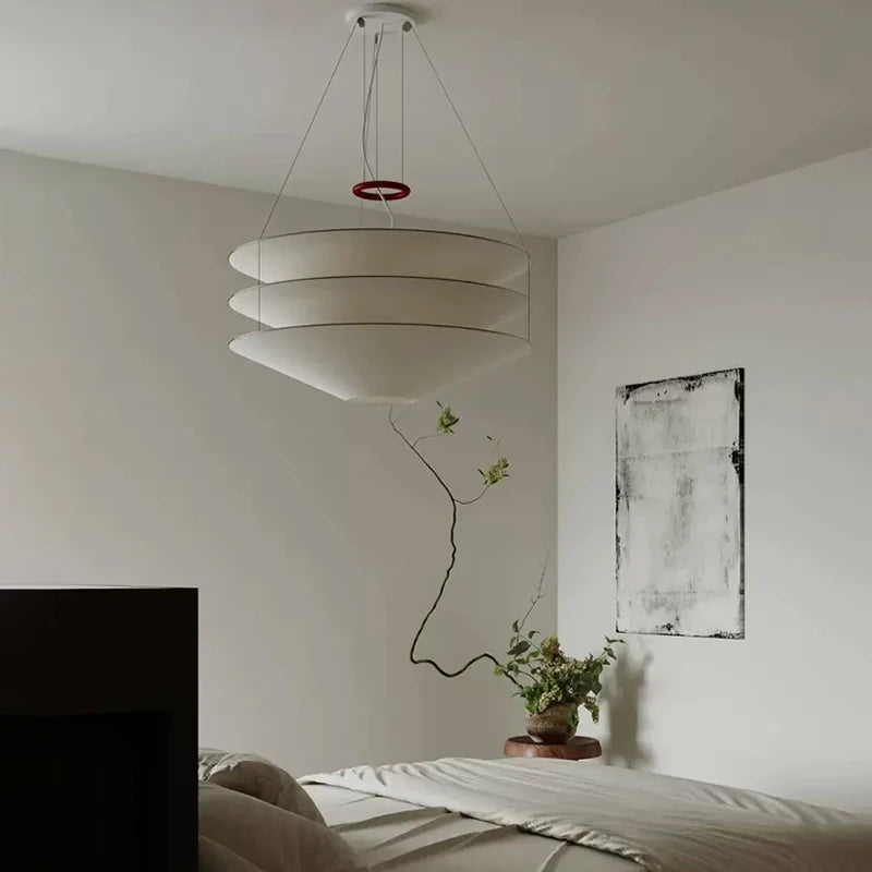 Wabi-Sabi Dupont Paper Pendant Lamp for Living, Dining, and Bedroom