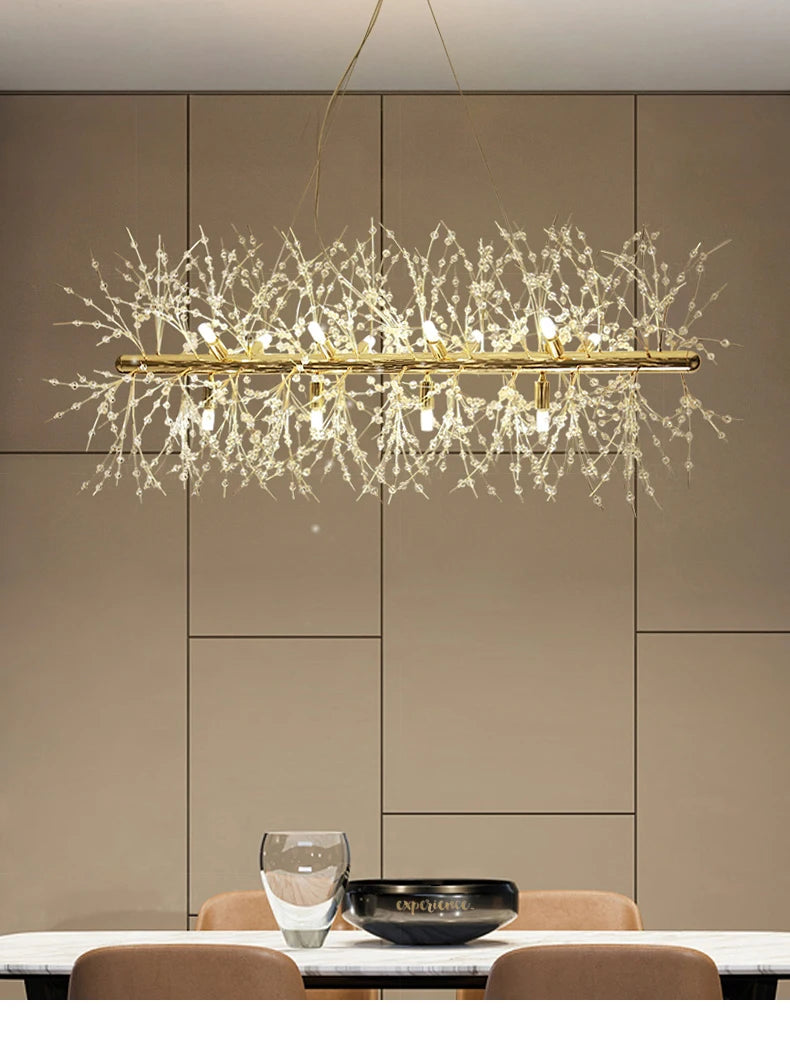 Dandelion Crystal Chandelier – Perfect for Stylish Bedrooms & Dining Areas!