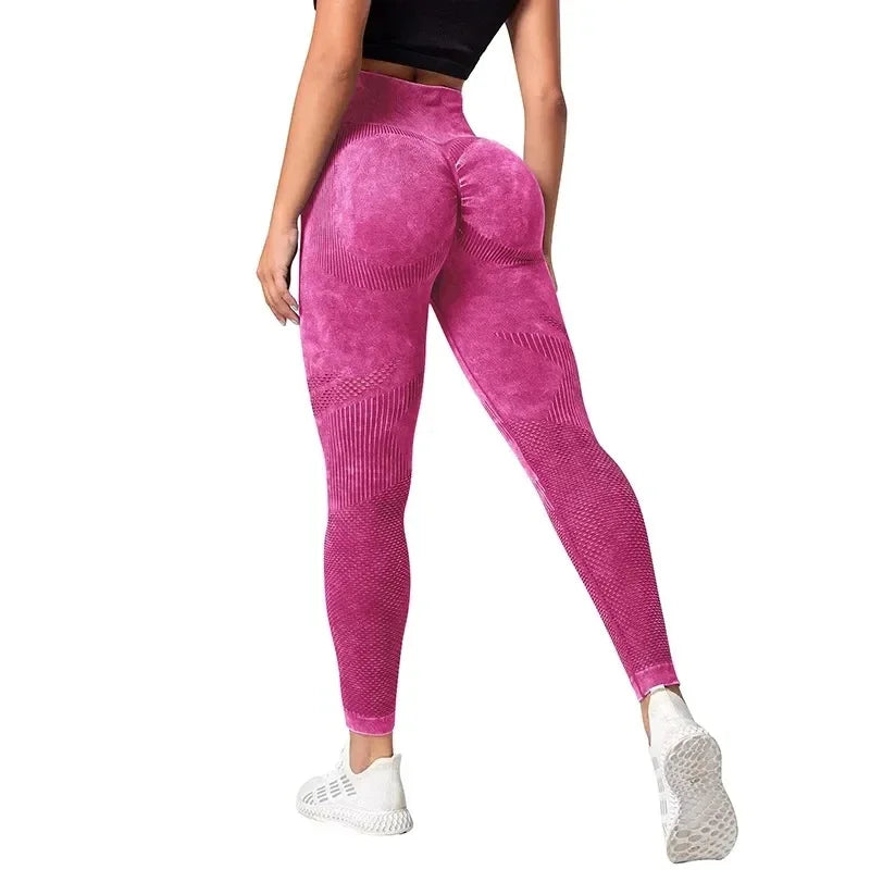 2023 Women’s High-Waist Bubble Butt Push-Up Leggings: Seamless Yoga Pants for Fitness & Style!