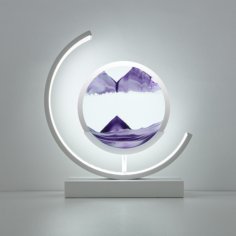 Luxurious LED Quicksand Table Lamp