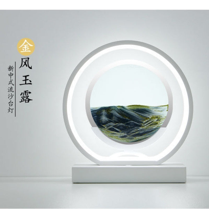 Luxurious LED Quicksand Table Lamp