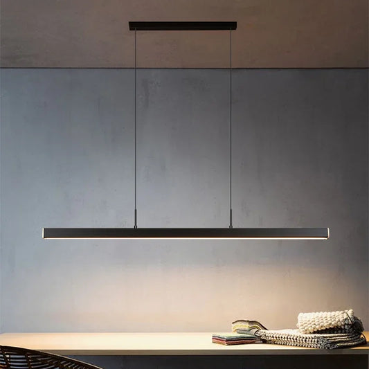 Sleek LED Dining Room Chandelier Perfect for Dining Rooms, Bars & Offices