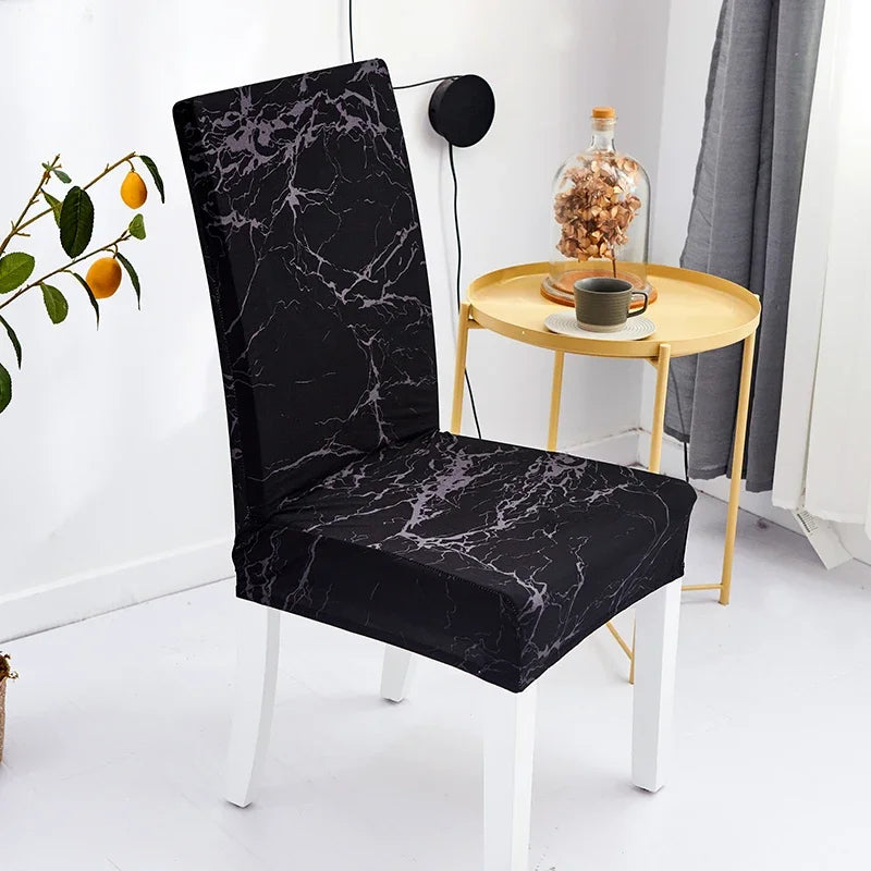 Printed Elastic Chair Covers Washable & Stylish for Home, Hotel & Office