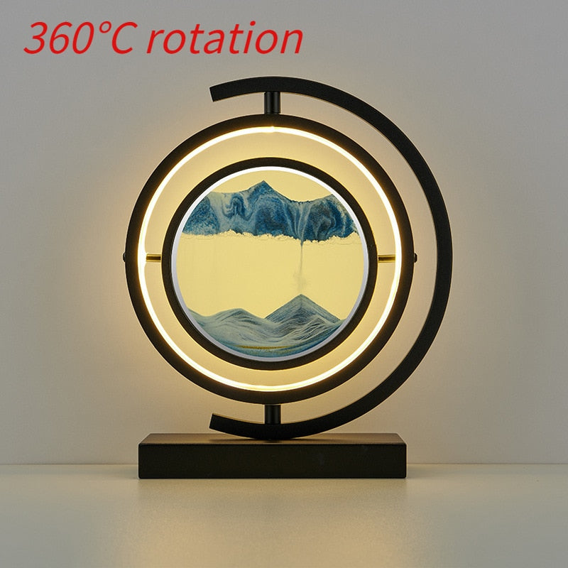Luxurious LED Quicksand Table Lamp