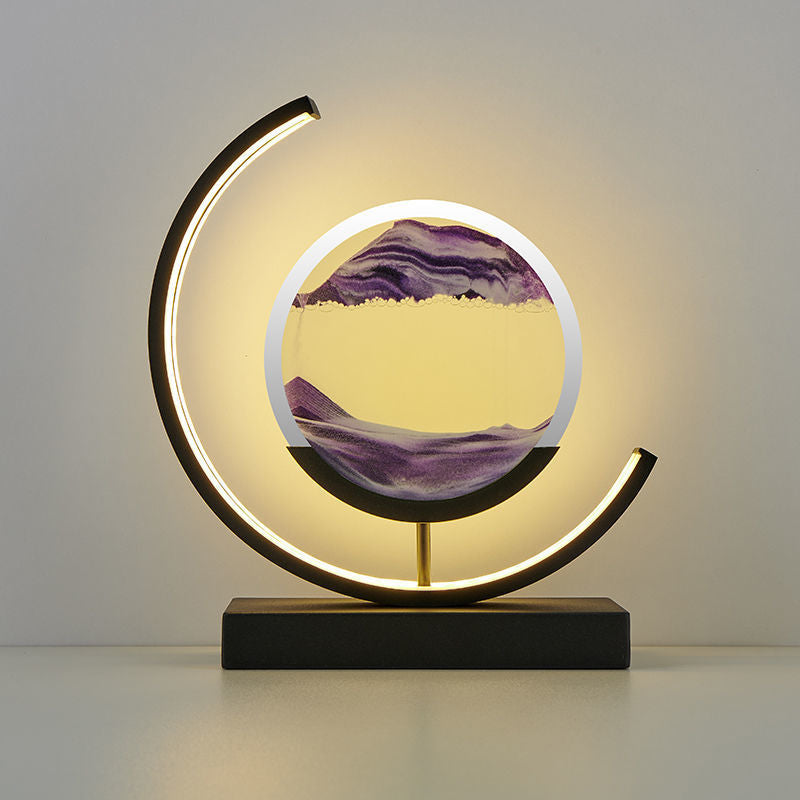 Luxurious LED Quicksand Table Lamp