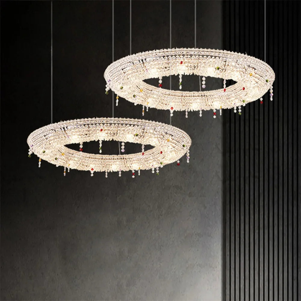 Opulent Charm Simple Crystal Chandelier