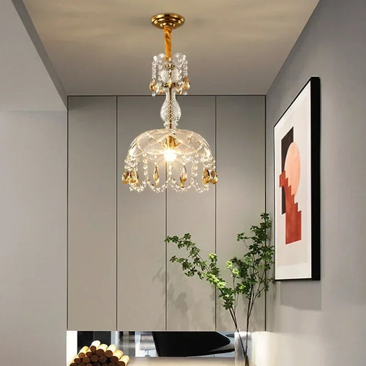 Luxury Crystal Ceiling Lamps Shine Bright in Your Bedroom & Dining Room with LED Elegance