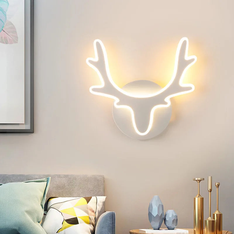 Vintage Iron Chandelier with Soft Cloth Lampshades