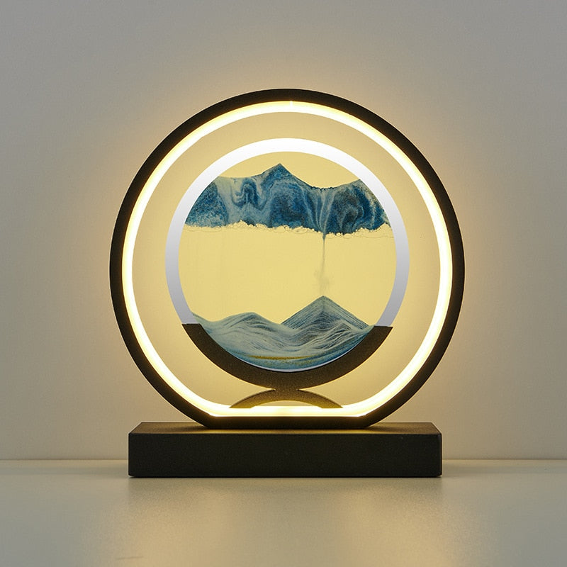 Luxurious LED Quicksand Table Lamp