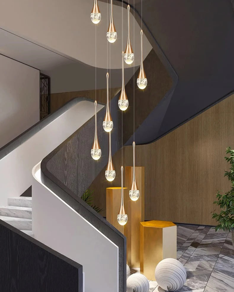 Nordic Crystal Pendant Lamp Elegant Hanging Light Chandelier for Modern Interiors