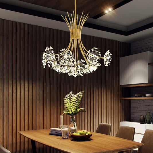 Glamorous Modern Crystal LED Chandelier for Home, Office, and Hotel Lighting