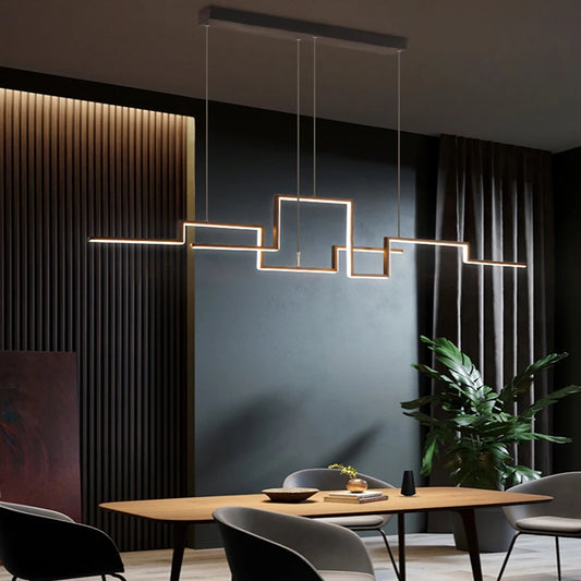 Bold & Beautiful Geometric Chandelier for Kitchens, Bars, and Offices