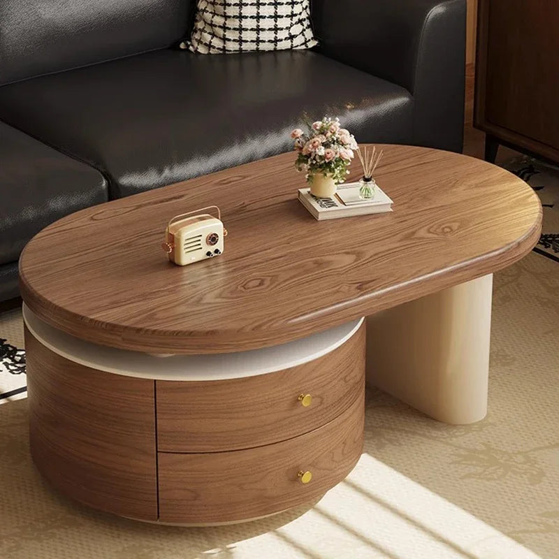 Trendy Modern Coffee Table Luxury Storage Centerpiece for Contemporary Homes