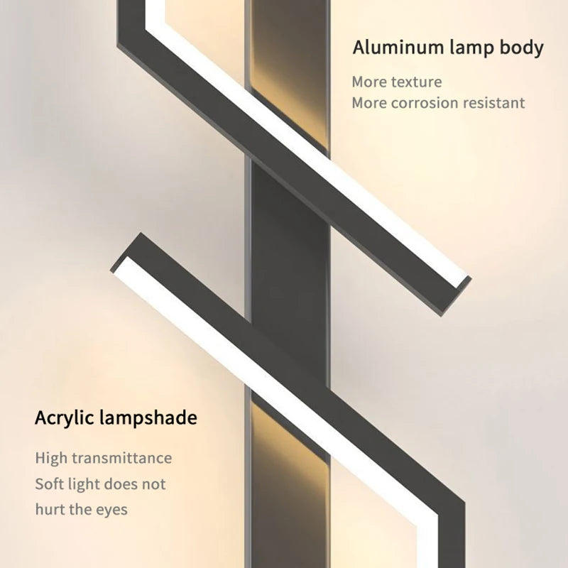 Modern Minimalist Creative Strip Led Wall Light