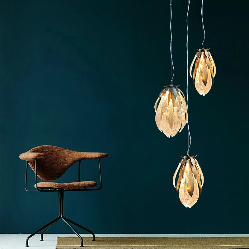 Modern Luxury Dandelion Glass Chandelier Perfect for Living Rooms & Dining Tables