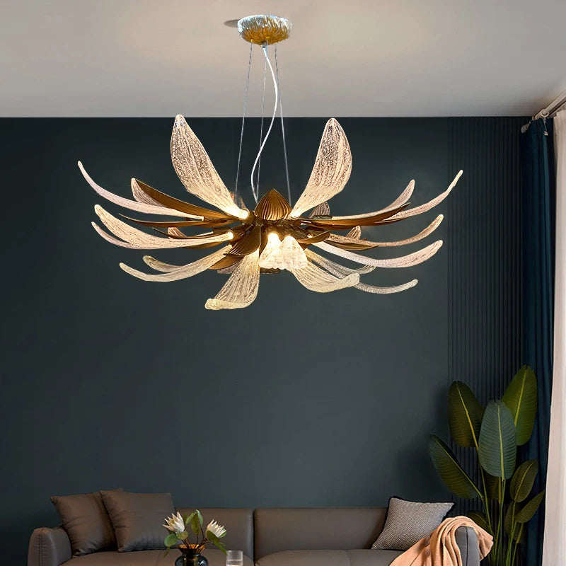 Modern Luxury Dandelion Glass Chandelier Perfect for Living Rooms & Dining Tables
