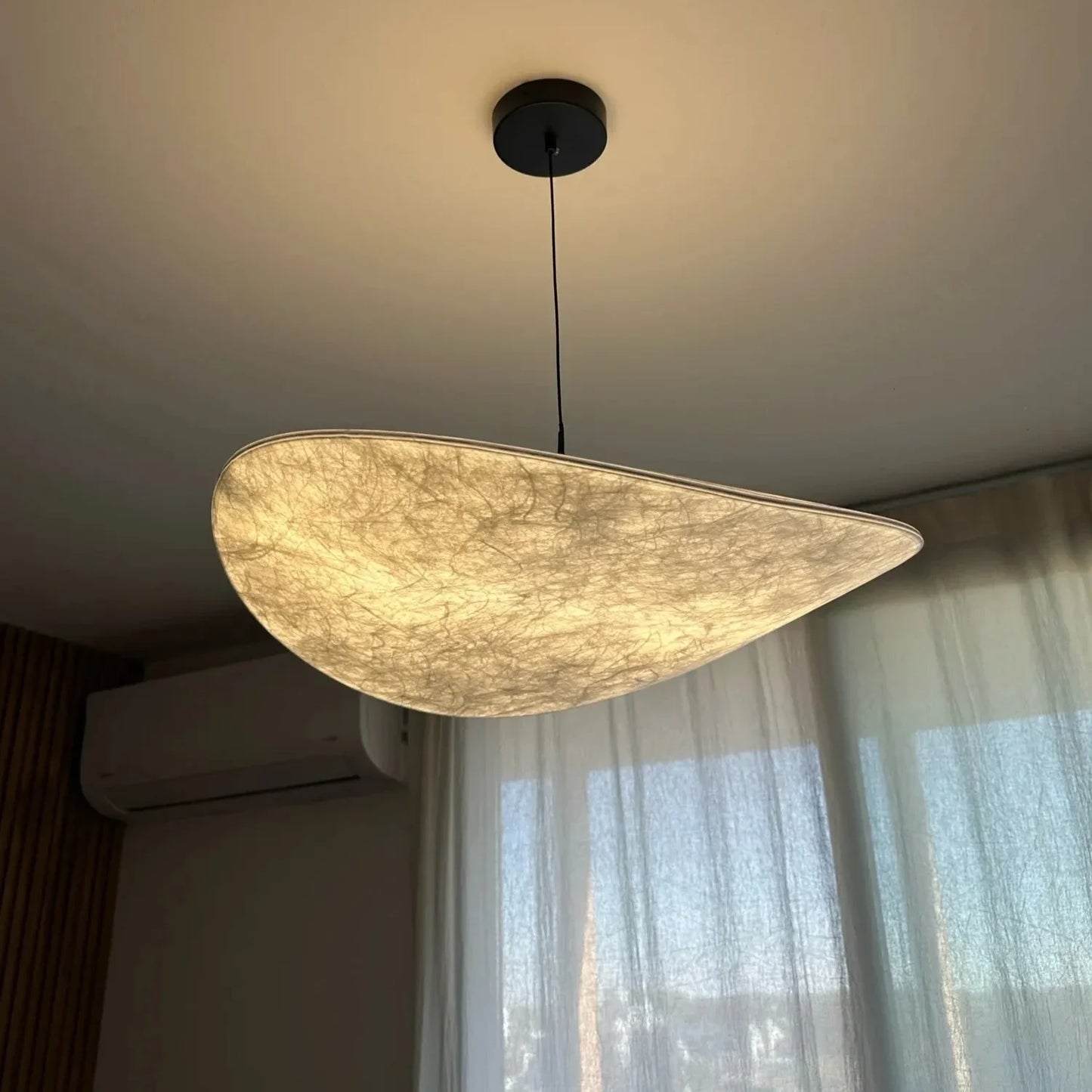Luxury Silk LED Chandelier Hanging Light for Elegant Living Spaces & Dining Areas