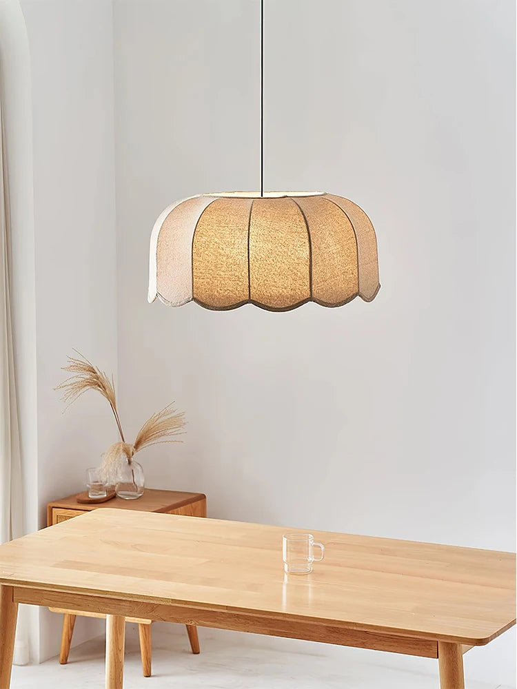 Japanese Fabric Hanging Lamp Chandelier Lighting for Bedrooms & Modern Restaurants