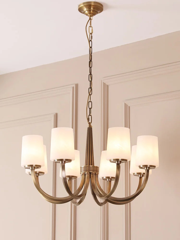 Chic All-Copper American Chandelier Perfect for Your Luxury Living Room, Dining Room, and Bedroom