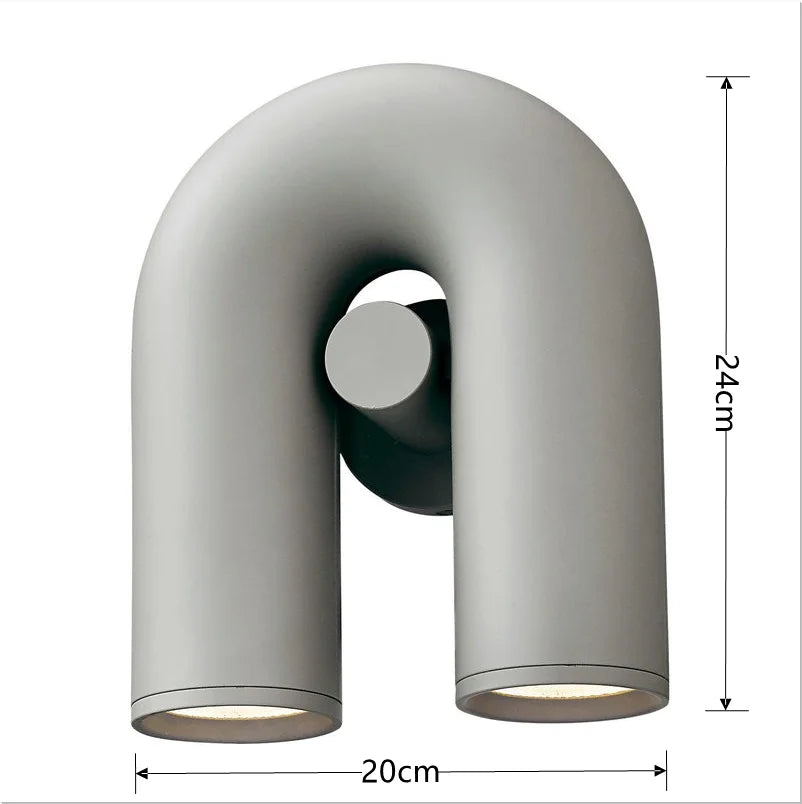 Modern U-Shaped Chandelier Minimalist Pendant Lamp for Kid's Rooms, Living Room & Bedroom Decor