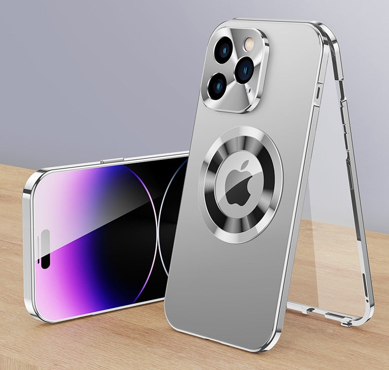 New Full Metal Magnetic Case For iPhone 15 Pro Max - iPhone 13
