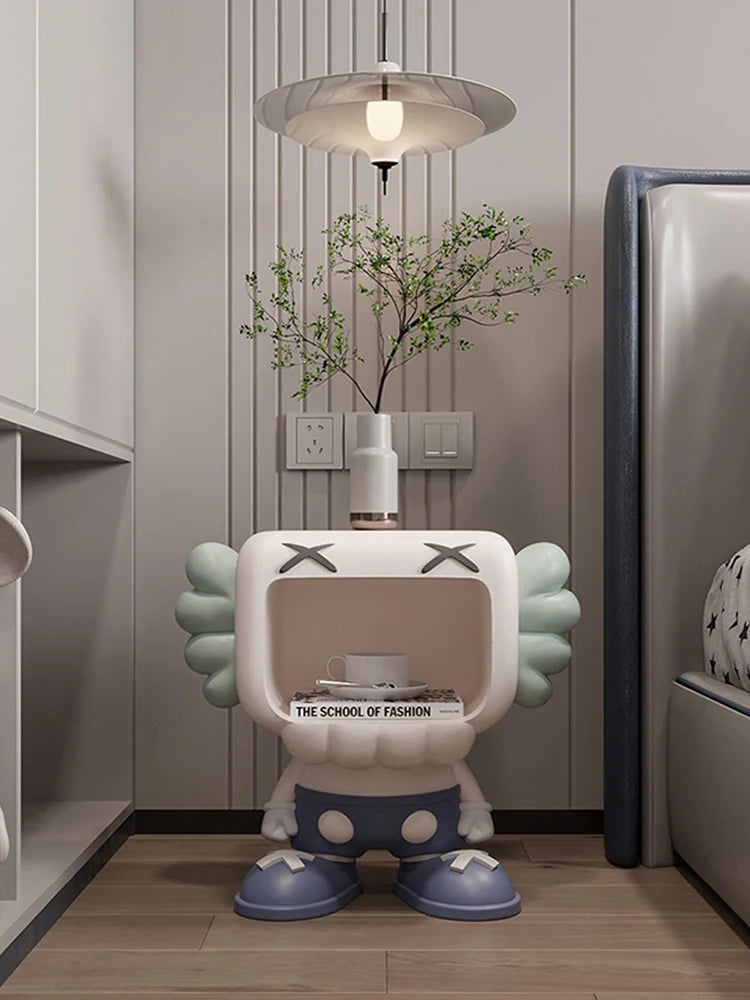 Stylish Nordic Side Table for Living Room | Modern Bedside Cupboard & Trendy Coffee Table for Home Decor