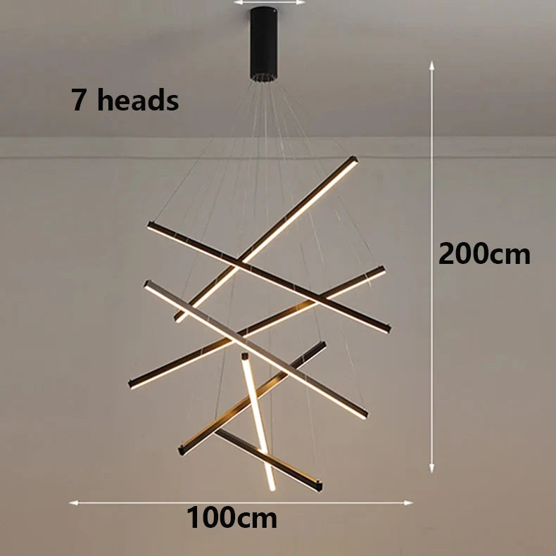 Modern Ceiling Chandelier Elegant Hanging Light Fixture for Dining & Living Room Decor