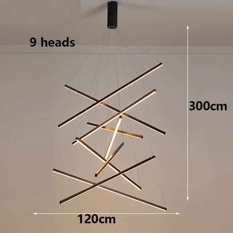 Modern Ceiling Chandelier Elegant Hanging Light Fixture for Dining & Living Room Decor