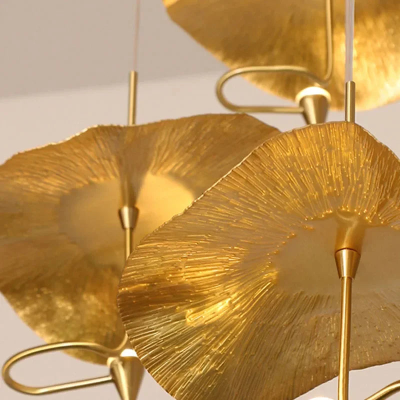 Luxury Art Décor Copper Chandelier – LED Hanging Lamp for Stylish Homes & Restaurants