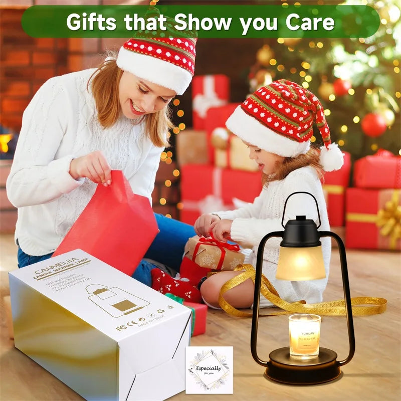 Retro Candle Warmer Table Lamp: Aromatherapy Wax Melting Lamp for Bedroom, Office & Home Décor