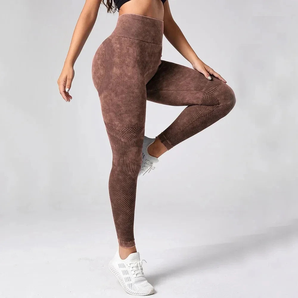 2023 Women’s High-Waist Bubble Butt Push-Up Leggings: Seamless Yoga Pants for Fitness & Style!