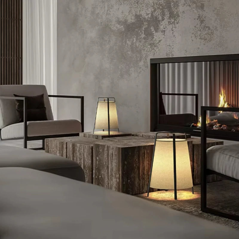 Fabric Floor Lamp Japanese Style – Zen Art Lighting for Living Room, Bedroom & Lobby