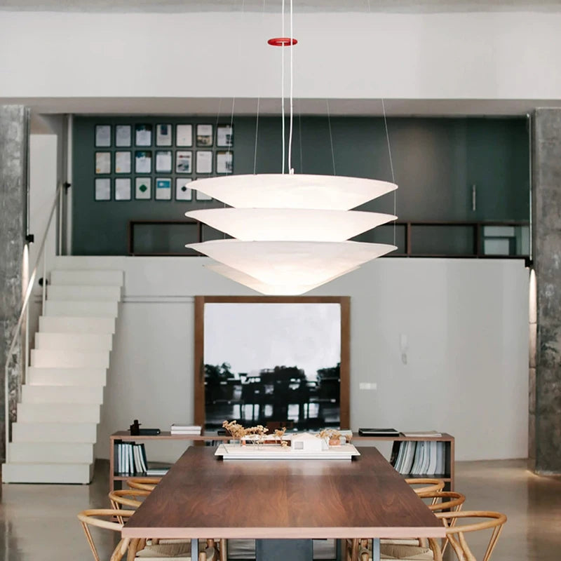 Wabi-Sabi Dupont Paper Pendant Lamp for Living, Dining, and Bedroom