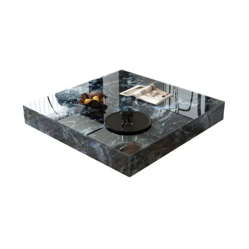 Aesthetic Square Coffee Table with Display Frame – Perfect Japanese-Inspired Home Accent